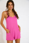 Tuta corta rosa APRIL AMARIA - 1