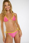 BLUCOSTORA SHINYWAVE Pink two-piece swimsuit