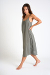 Kaki maxi-jurk CAPUCINE ALYPSO - 5