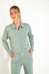 Gilet kaki con zip DARLENE BAYJOY - 4