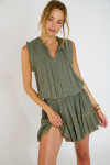 Robe tunique kaki ELEONOR SEALOVE