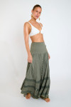 Robe transformable en jupe kaki ETHEL SEALOVE