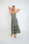 Robe transformable en jupe kaki ETHEL SEALOVE