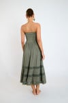 Robe transformable en jupe kaki ETHEL SEALOVE