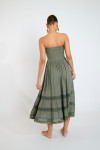 Robe transformable en jupe kaki ETHEL SEALOVE