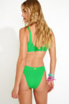 JUSTIN & NAIDA POPCORN green scrunchy bikini - 2