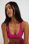 JUSTIN & MANHA POPCORN fuchsia scrunchy bikini - 8