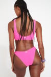 JUSTIN & NAIDA POPCORN candy pink scrunchy bikini