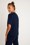 KAIA BAYLIGHT navy blue short sleeves t-shirt