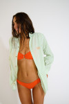 KNIGHT VARKALA women's green striped shirt - 3