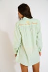 KNIGHT VARKALA women's green striped shirt - 2