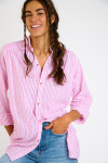 Camicia donna a righe rosa KNIGHT VARKALA - 8