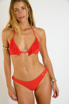 LENNO & VANITA FRINGES orange 2-pieces swimsuit