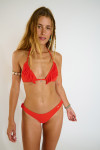 LENNO & VANITA FRINGES orange 2-pieces swimsuit