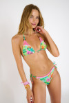 LINDOSTORA PALMBAY Lime green two-piece swimsuit