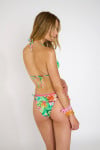 LINDOSTORA PALMBAY Lime green two-piece swimsuit