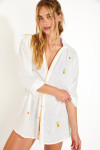 MIKA YESENIA women's embroidered white shirt - 3