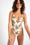 Traje de baño de una pieza floral MILLER KAELUA