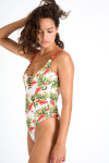Traje de baño de una pieza floral MILLER KAELUA