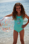 Maillot de bain 1 pièce bleu M BALOO DRAWING - 1