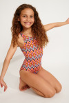 Traje de baño de una pieza naranja M BALOO EXOTIC