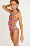Traje de baño de una pieza naranja M BALOO EXOTIC