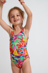 Maillot de bain 1 pièce imprimé rouge fille M BALOO KAILEIA - 3