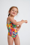 Maillot de bain 1 pièce imprimé rouge fille M BALOO KAILEIA - 4