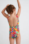 Maillot de bain 1 pièce imprimé rouge fille M BALOO KAILEIA - 2