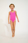 M BALOO POPCORN fuchsia one-piece swimsuit for girls