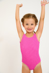 M BALOO POPCORN fuchsia one-piece swimsuit for girls