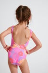 M BALOO TROPICALIA lilac flower printed 1 piece swimsuit for girl
