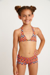 Bikini estampado naranja para niña M BEAR EXOTIC