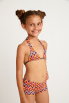 Bikini estampado naranja para niña M BEAR EXOTIC