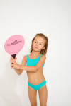 M CARTOON POPCORN Caribisch blauwe bikini voor meisjes - 4