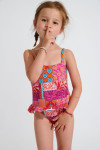 Costume da bagno intero stampato turchese M LEAFY JAIPUR