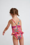 Costume da bagno intero stampato turchese M LEAFY JAIPUR