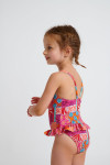 Costume da bagno intero stampato turchese M LEAFY JAIPUR