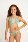 Costume da bagno 2 pezzi turchese per bambina M PEANUTS JAIPUR