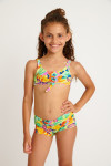 M PIKATI KAILEIA girl's yellow printed 2 pieces swimsuit