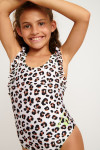 M TUNES MAKABA leopard print 1 piece swimsuit