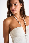 NIPONO MARAVILLA ecru with pearl 1 piece swimsuit - 5