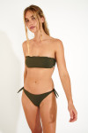 NOTO & MIKTA COLORSUN khaki bandeau swimsuit - 5