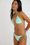 NUCOMASSA NEOSUN mint-green velvet two-piece swimsuit - 4