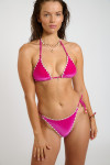NUCOMASSA NEOSUN fuchsia velvet two-piece swimsuit - 1