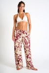 OKEAH SARONG Burgundy pants