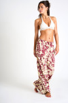 OKEAH SARONG Burgundy pants