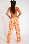 OKEAH SARONG orange fluid trousers
