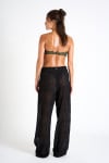 OSMOZE BEACHSOUL black openwork beach trousers