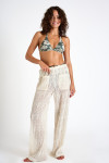 OSMOZE BEACHSOUL off-white openwork beach trousers - 3